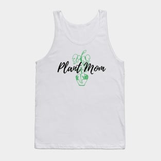 Plant Mom Green Pot Tank Top